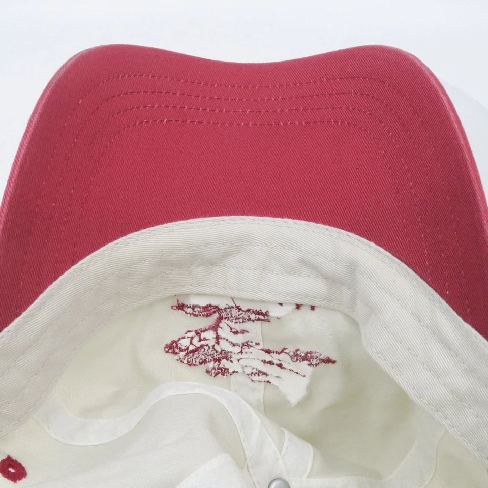 Sombrero Salishan Imperial Hombre Ajustable Blanco Rojo Bordado Árbol Foto 4 de 4