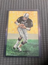 1991 Fred Biletnikoff Goal Line Art Card Unsigned Oakland Raiders GLA