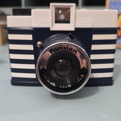 Lomography Diana F+ Parisian Medium Format Film Camera, Multiple Exposure, Blue