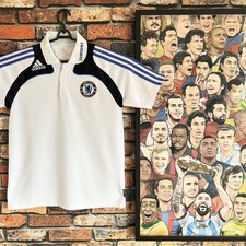 Oficial Excelente Estado Ultramar Fútbol Chelsea Polo Uniforme Bordado