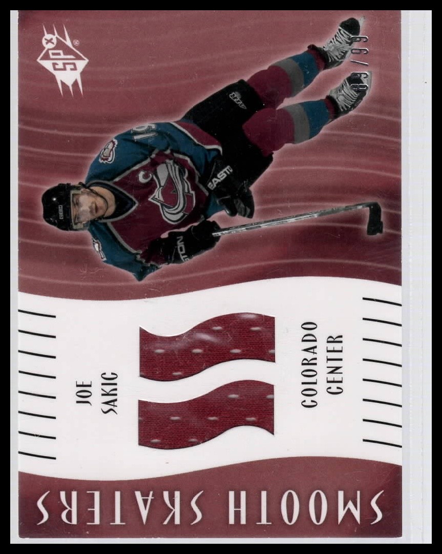 2002-03 SPx #SS-JS Joe Sakic Smooth Skaters #/99