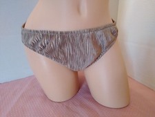 Panties Vintage Silky Satin Crinkle Ruffle Satin Gold Bikini Size Small USA
