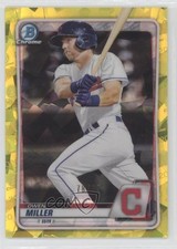 2020 Bowman Chrome Draft Sapphire Yellow 78/99 Owen Miller #BD-159 1y9