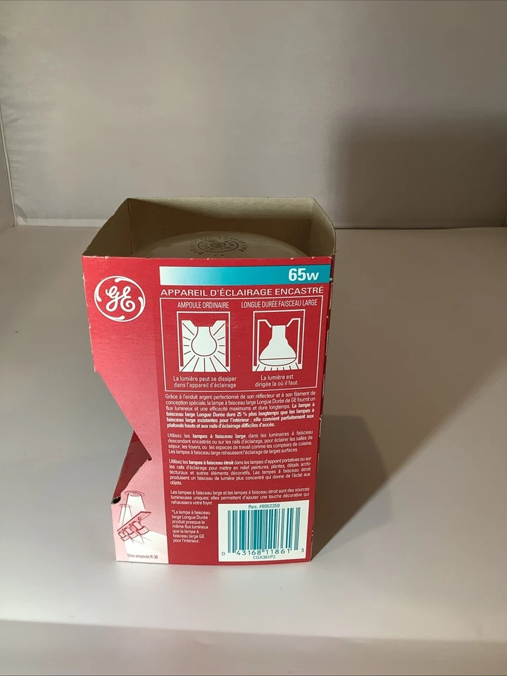 GE Longlife 65W Indoor Floodlight Made In America, for Track Recessed Lighting - Image 3 of 3