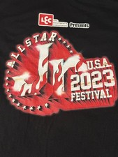 NJPW ALL STAR Jr. FESTIVAL 2023 T-Shirt SIZE LARGE WRESTLING TEE