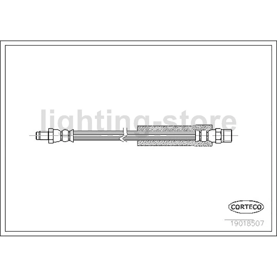 4 líneas de freno de manguera hidráulica de freno delantero trasero para BMW 325i 2,5 L Foto 2 de 4