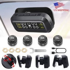 Wireless Solar Tpms Lcd Car Tire Pressure Monitoring System W4 External Sensors Wireless Solar Tpms Lcd Car Tire Pressure Monitoring System W4 External Sensors