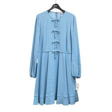 Red Valentino QR3VA795 China Dress Sky Blue Size 48 Used