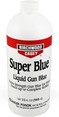Super Blue Liquid Gun Blue - Double-strength Solution Polished Gun Parts 32 oz