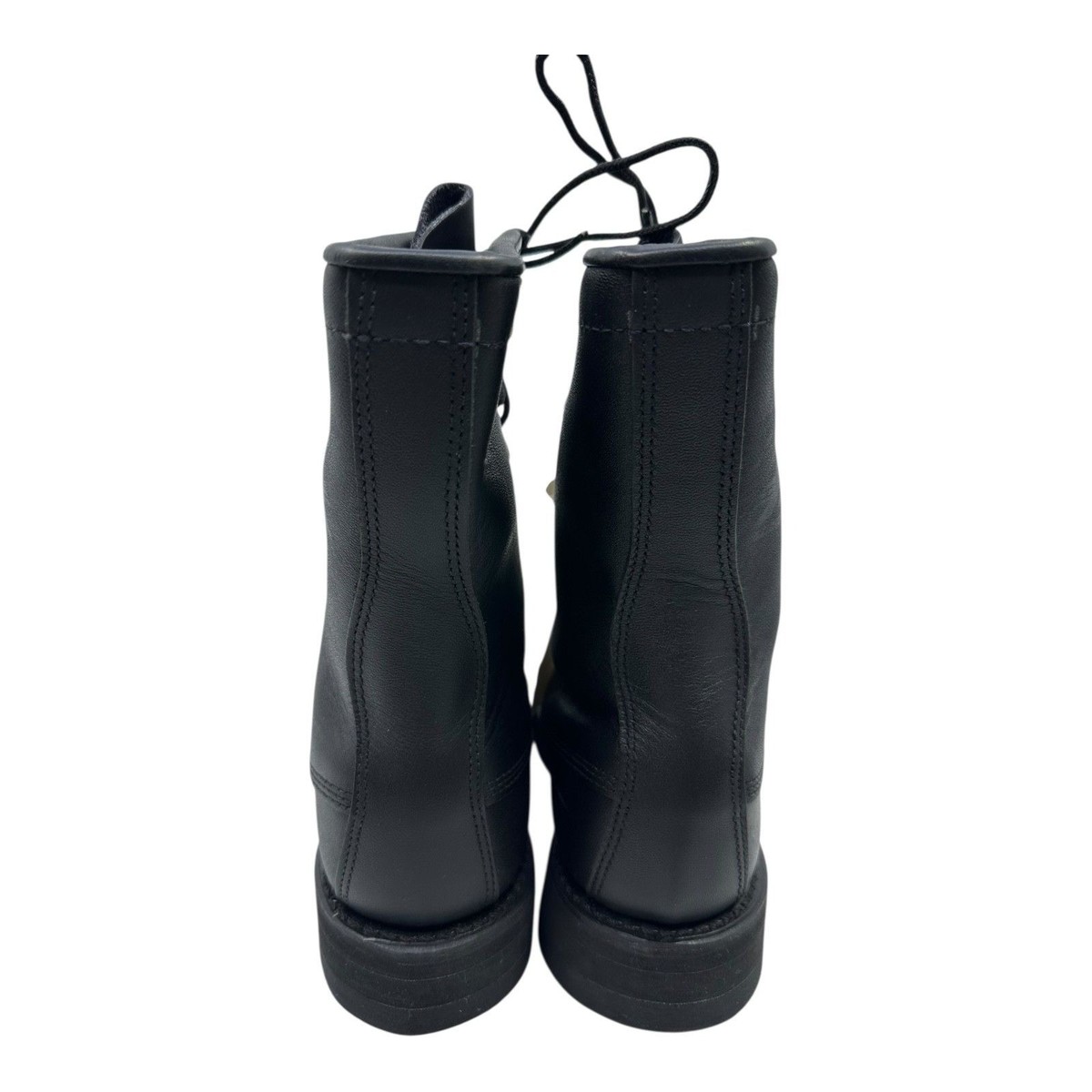 Vtg Addison Military‎ Men Black Sz 5 Boots 581032 USA New Punk Grunge Police Tag Addison Men main image 3