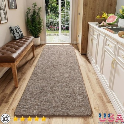 Memory Foam Non-Slip Hallway Runner Rug Machine Washable Area Rug Safe Kids New