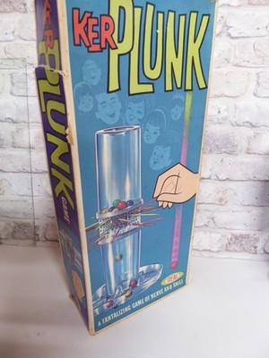 Ker Plunk Spiel Ideal Nr. 2415-8 Vintage 1967 Marmorspiel komplett verpackt