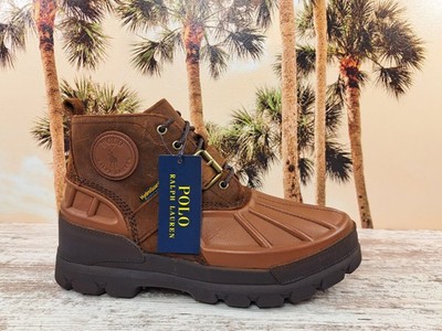 POLO ralph lauren ベスト　ハンティング　ダック生地　キャメル Polo Ralph Lauren Oslo High Leather Boots Brown Strap Buckle Men's