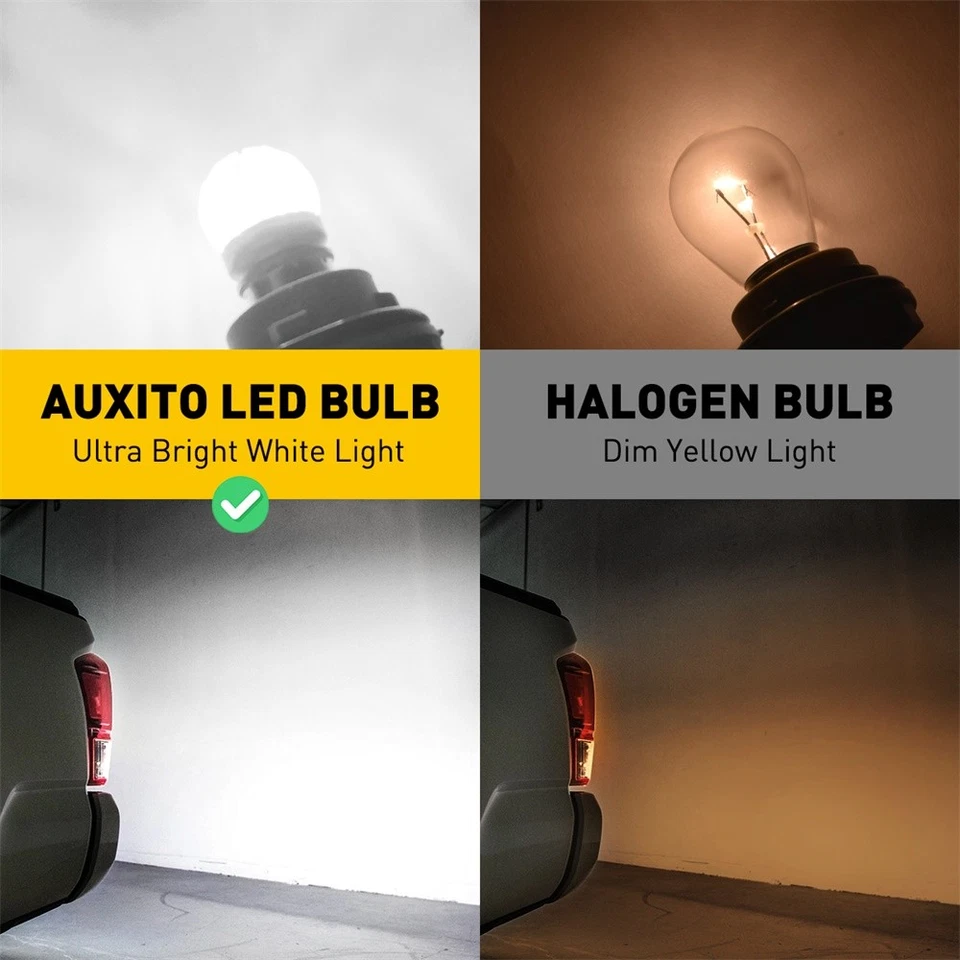 AUXITO Bombillas LED de Respaldo Inverso 1156 Luz P21W 6000K 7506 Blanco Frío Brillante 2X Foto 4 de 4