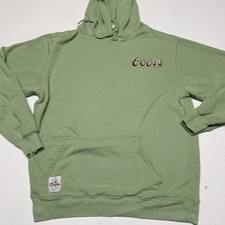 New Coors Golden Beer Hoodie Medium Rocky Mou...