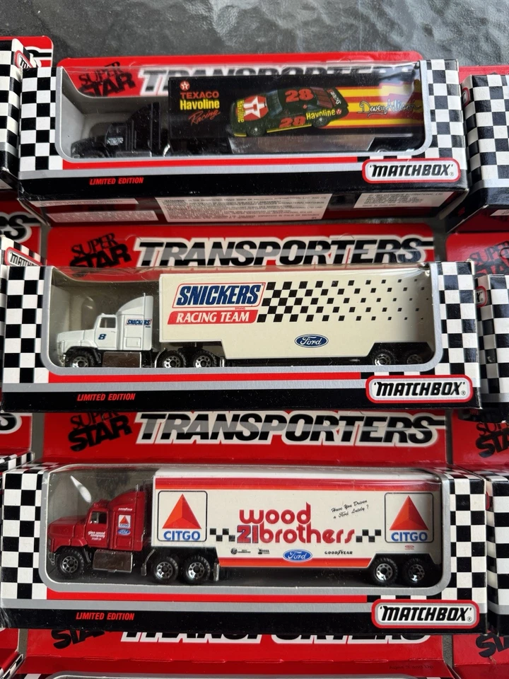 HUGE Lot of 19 Matchbox SuperStar Nascar Transporters NEW 90’s Earnhardt Gordon - Image 4 of 4
