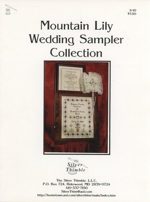 Silver Thimble Mountain Lily Wedding Sampler Counted Cross Stitch Pattern