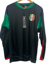 Mexico World Champions Long Sleeve Soccer Jersey True Rock Men's Large NWT
