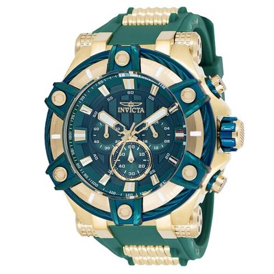 Invicta Bolt Surge Men's Watch - 52mm, Gold, Green (43758)