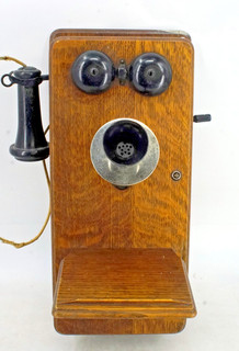 Antique Stromberg Carlson 896 R Hand Crank Wall Magneto Telephone