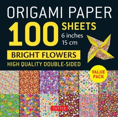 ORIGAMI PAPER 100 SHEETS BRIGHT FLOWERS by TUTTLE STUDIO ED Non-book item