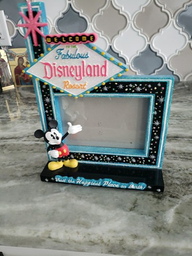 RARE Welcome to the Fabulous Disneyland Resort Picture Frame Mickey Mouse Vegas  - Picture 10 of 16