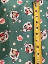 Sold By The Yard. Mickey Christmas For Quilts Crafts Blankets