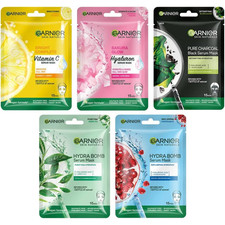 Image of Garnier SkinActive Sheet Face Mask Set – Pack of 5 Assorted Variants