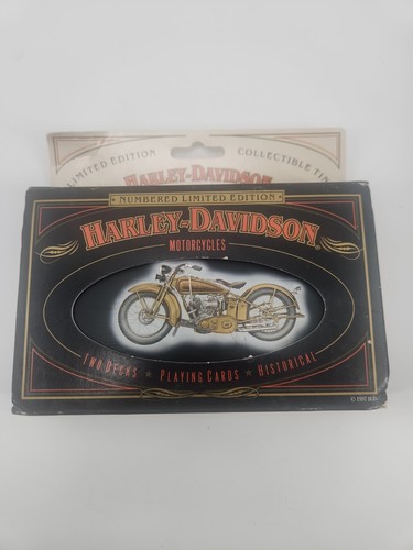 Harley Davidson Playing Cards In Tin Numbered Limited Edition 