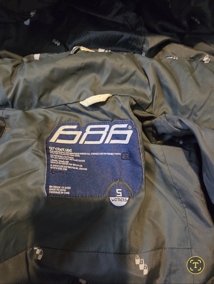 Chaqueta acolchada Spyder para mujer esquí snowboard talla pequeña marfil Foto 3 de 4