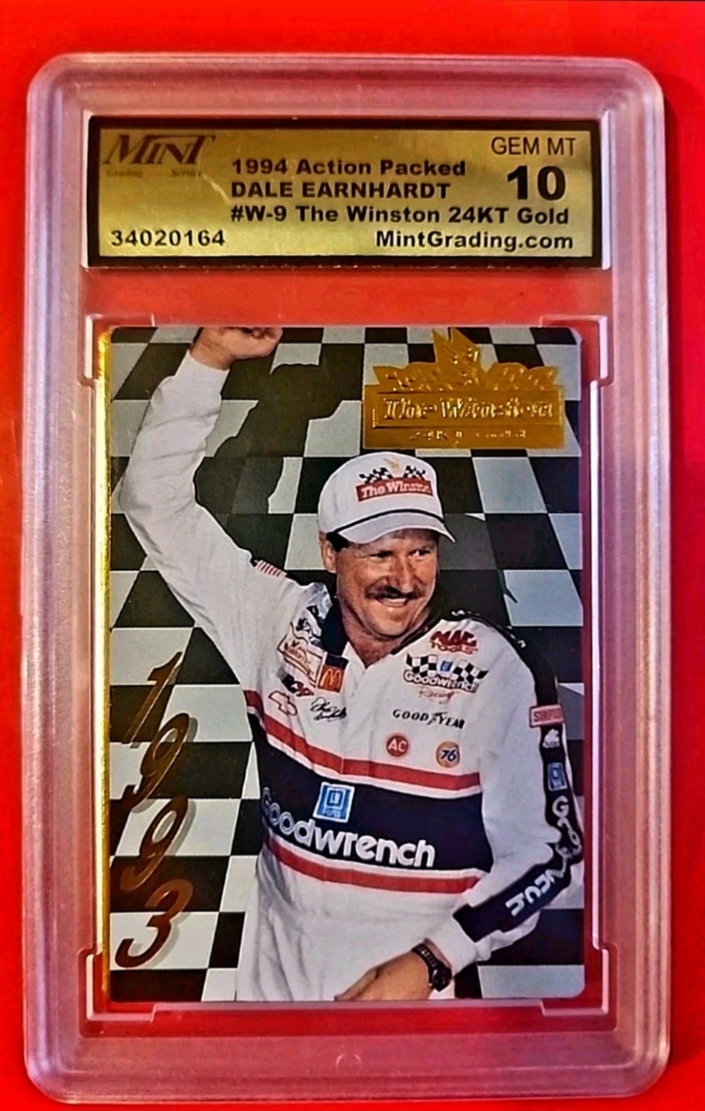Action Packed 24Kt Gold Earnhardt 1 in 2400 packs GEM MINT 10 = PSA Card CHOICE  view 3