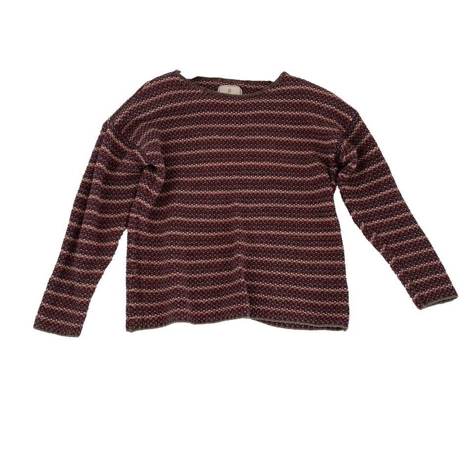 Suéter Tricot De Colección Express Y2K Mediano Hombro Caído Rayas Pullover Cottagecore Foto 2 de 4