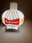 Vintage Budweiser Globe Glass Lamp Shade Retro Bar Light Beer Advertising Decor