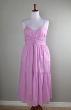 BANANA REPUBLIC Factory NWT $160 Shirred Waist Tiered Maxi Dress Size Large