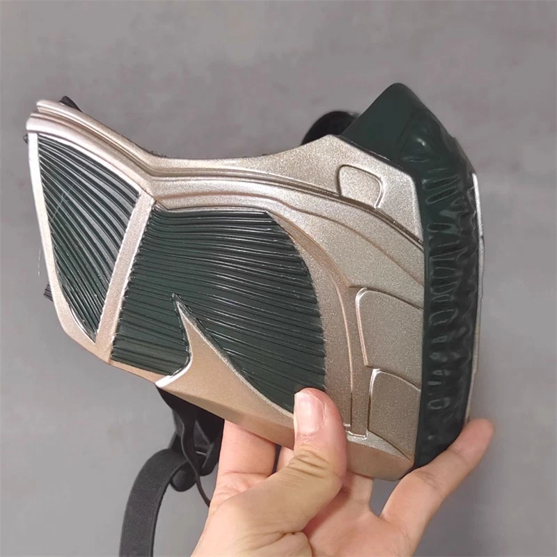 Mortal Kombat ‌Jade Mask FRP Half Face Masks Halloween Cosplay Props  - Image 4 of 4