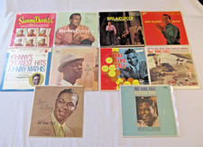 Jazz 10 Record Bundle-Sammy Davis Jr., Mathis, Belafonte, Nat King Cole vintage