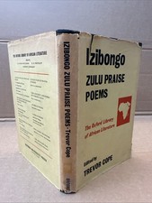 Izibongo Zulu Praise Poems - Trevor Cope - Vintage Hardcover - 1968 - Ex-library