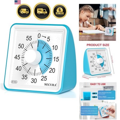 60-Minute Visual Timer, Classroom Timer, Countdown Timer for Kids and Adults,...