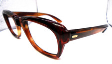Bausch  Lomb B L 5 1/2 Brown 50-20 Square Vintage Eyeglasses Frames