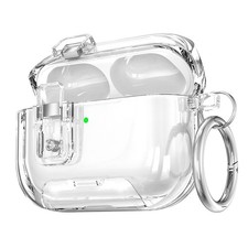 Clear Crystal Earphones Case For Apple AirPods Pro 3/Pro 2/4th Secure Lock Cover