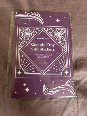 Illumicrate Faebound Inspired Cosmic Fray Sun Stickers April 2025 Brand New