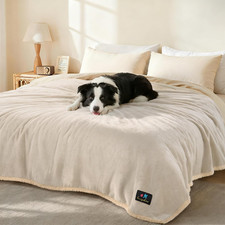 Waterproof Pet Blanket, Liquid Pee Proof Dog Blanket for Sofa Bed Couch, Reversi