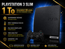 PS3 Slim 1To + Manette – Garantie 1 an - Console Rétro Ultime – Optimisée