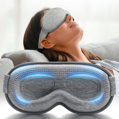 Weighted Eye Mask for Sleeping - 3D Blackout Sleep Mask for Women Men, Zero Eye