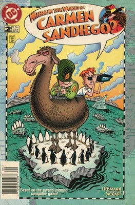Where in the World Is Carmen Sandiego? #2 (Newsstand) FN; DC | w/Bag+Board