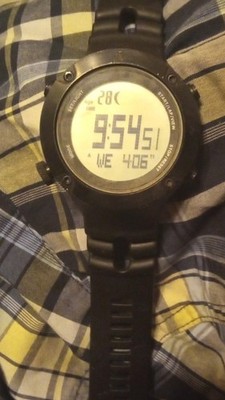 Columbia CW004 Digital Tide Graph Chronograph Sport Watch Black Rubber Band
