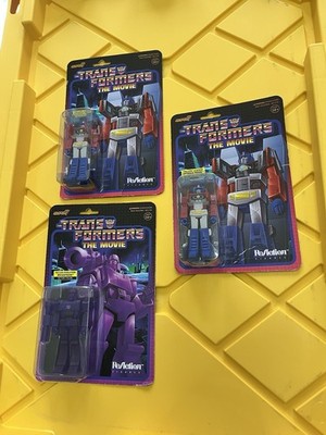 SUPER7 - THE TRANSFORMERS: THE MOVIE FALLEN LEADER OPTIMUS PRIME & MEGATRON LOT