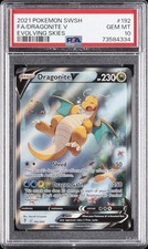 2021 POKEMON SWORD & SHIELD EVOLVING SKIES #192 FULL ART/DRAGONITE V PSA 10 on eBay