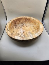 14" WOODEN HAND TURNED BOWL FROM "KINDA KNOTTY " HAND CRAFTED IN OREGON
