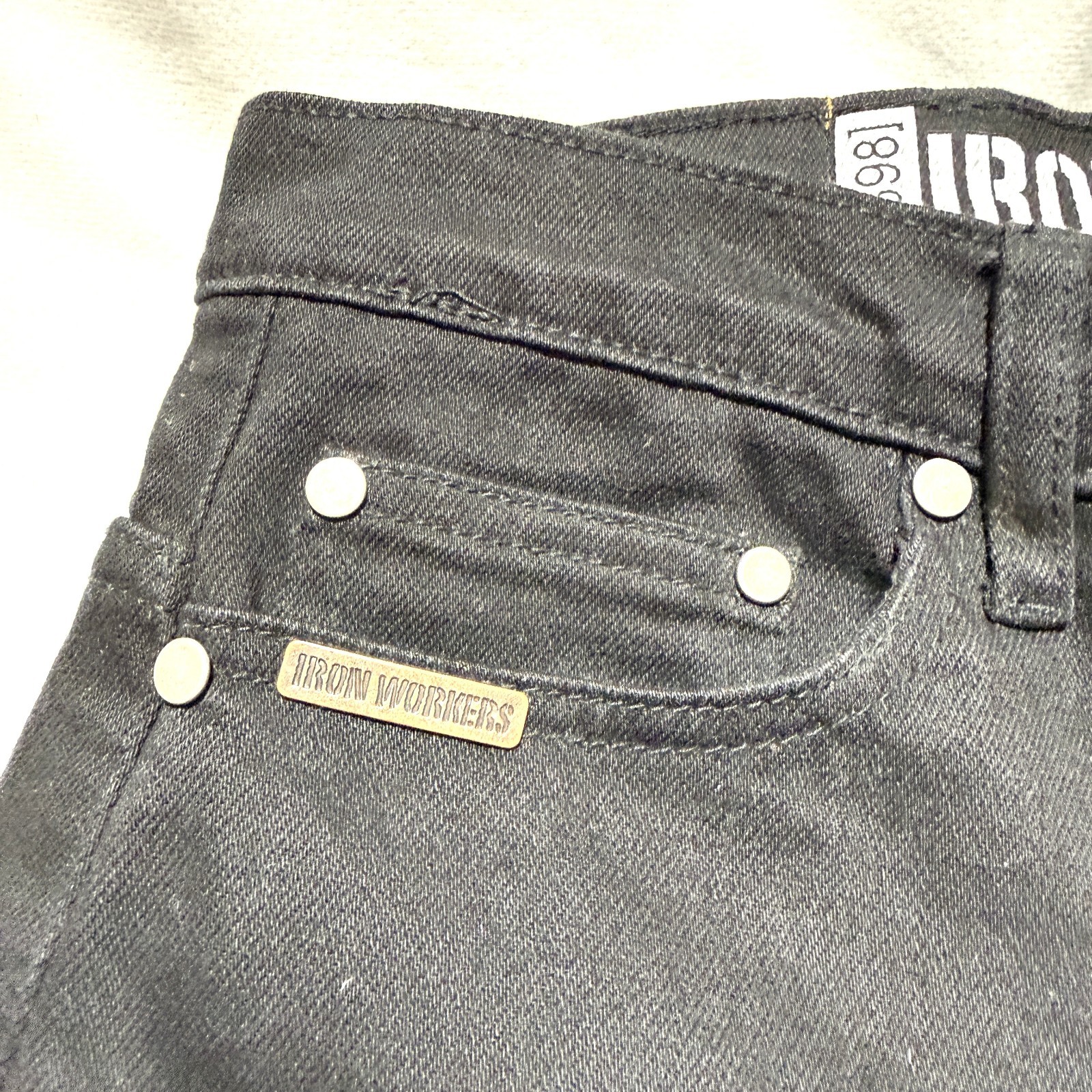 IRONWORKERS Women's Aramid Motor Cycle Jeans 12 Black Reinforced Armored